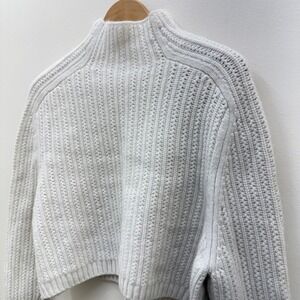 Madewell White Felted Sweater